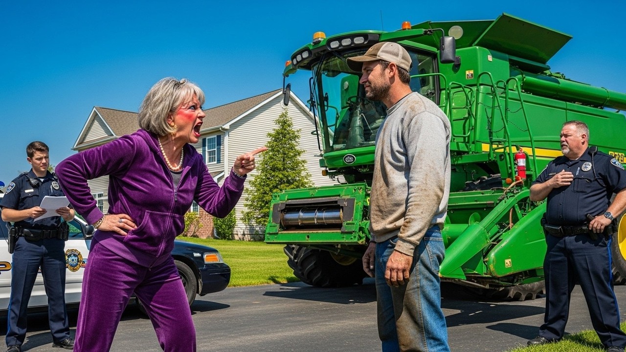 HOA Karen Called Cops When I Parked My Harvester, She Didn't Know I'm Exempt Under Farm Vehicle Laws