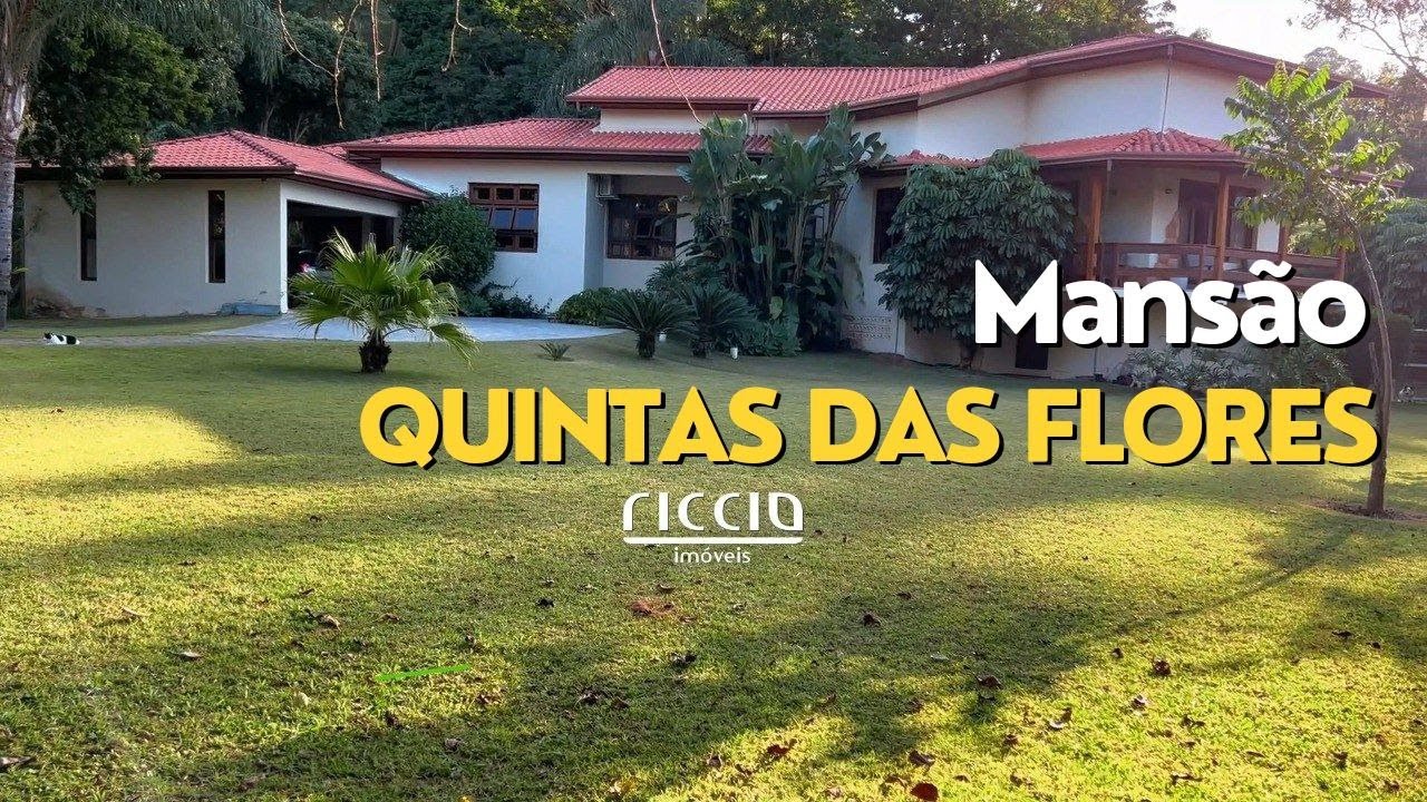 Casa térrea no Condomínio Quinta das Flores em São José dos Campos, 3.140 m² de terreno Plano