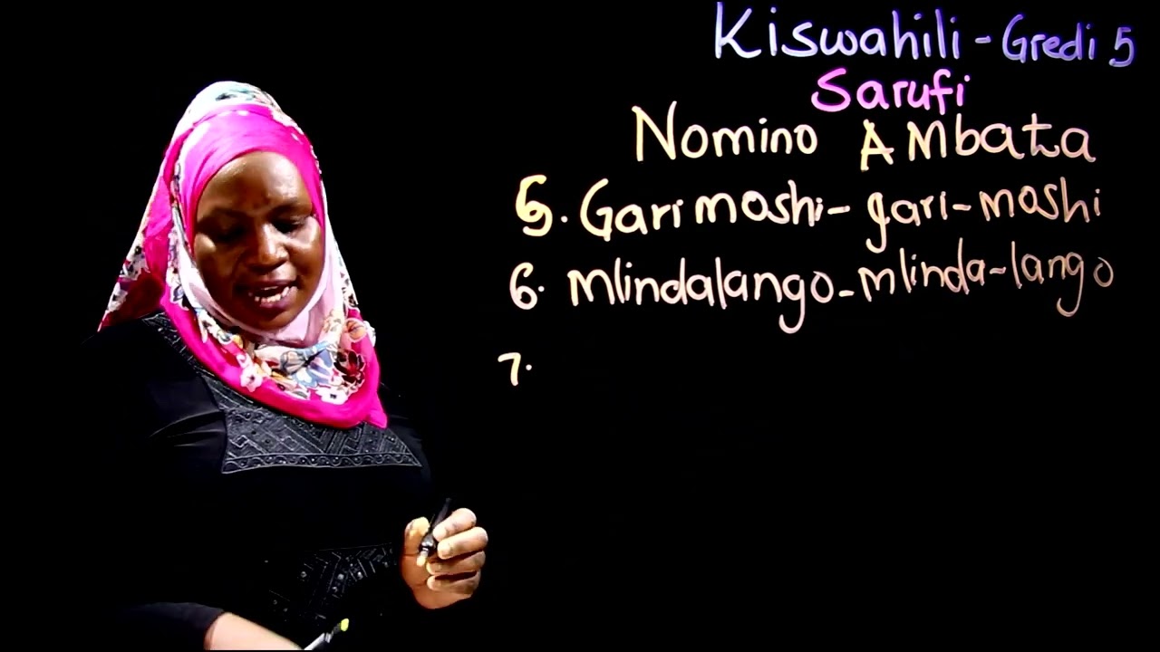 Gredi 5 Kiswahili Mwalimu Rehema - Nomino Ambata