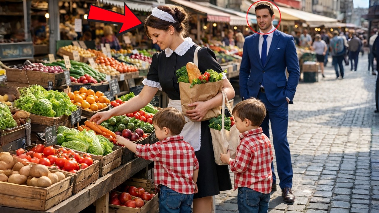 EMPREGADA VAI A FEIRA COM OS FILHOS DO EMPRESÁRIO VIÚVO E ELE SE SURPRENDE COM O SEU CUIDADO!