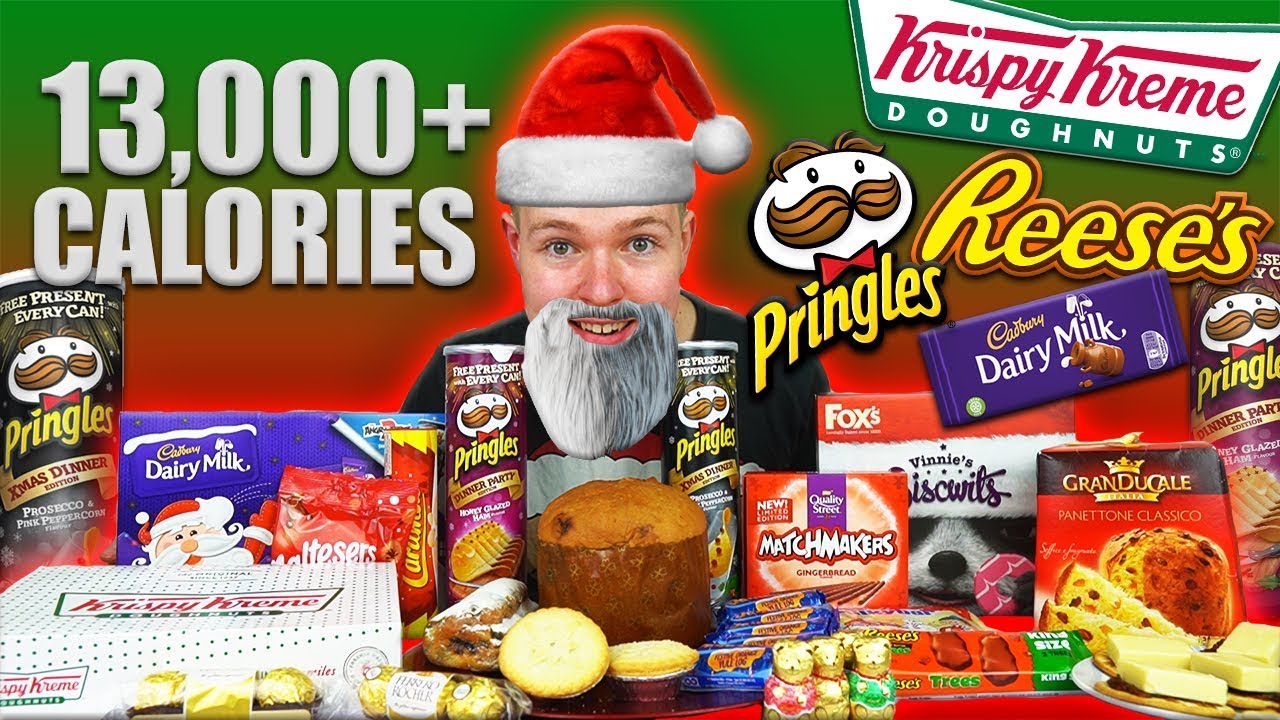 Рождественский чит-мил-челлендж на 13 000+ калорий! | MUKBANG