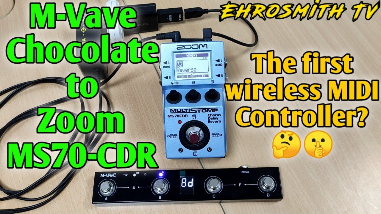 MIDI Controller for Zoom MS-70 CDR Demo | M-Vave Chocolate to Zoom MS-70 CDR | M-Vave Wireless MIDI