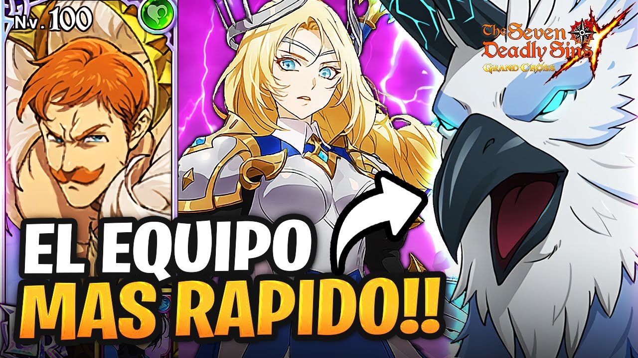 [🐦] EL EQUIPO MÁS RÁPIDO PARA EL PÁJARO! FULL HUMANOS ESCANOR LR! - Seven Deadly Sins: Grand Cross