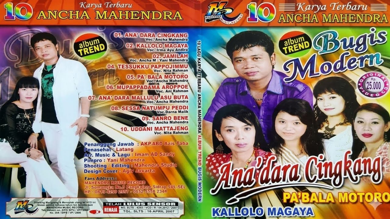 Karaoke Vcd 10 Lagu Karya Terbaru Ancha Mahendra Album Trend Bugis Modern (Full Album)