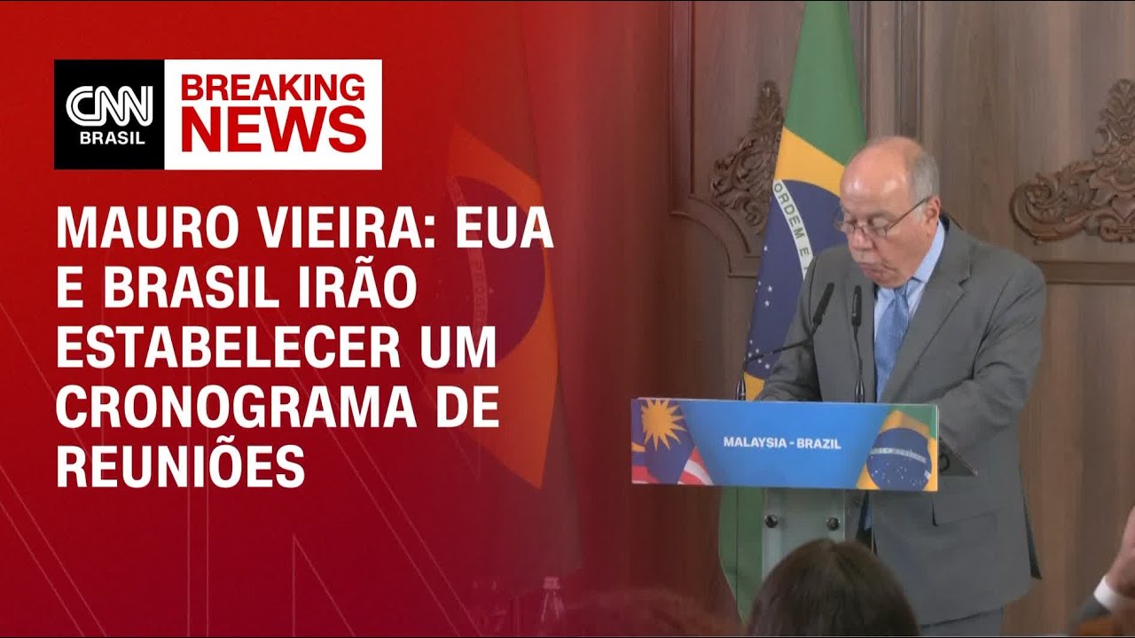 EUA e Brasil ir&atilde;o estabelecer um cronograma de reuni&otilde;es, diz Mauro Vieira | CNN BRASIL