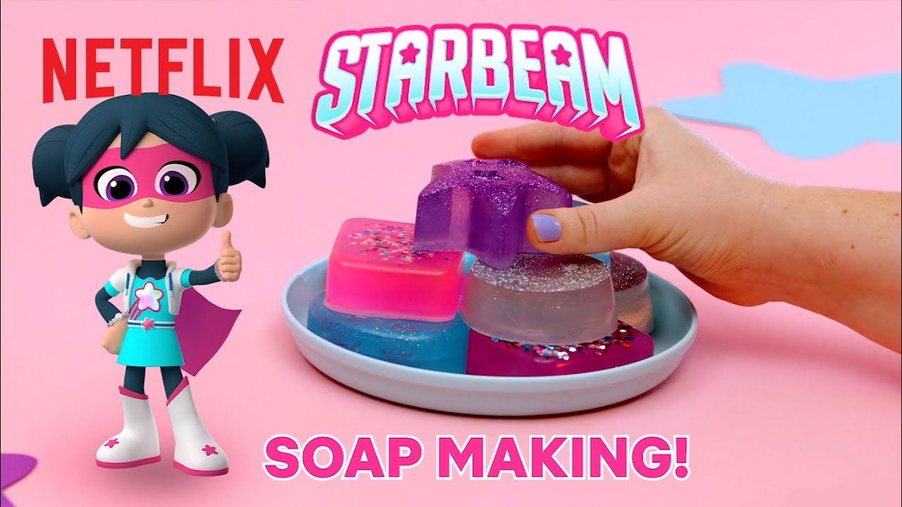 DIY Glittery StarBeam Soap | Netflix Jr