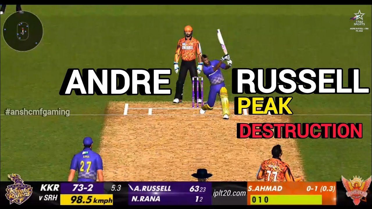 Andre Russell Peak ☠️ Destruction | kkr vs srh | IPL 2024 |