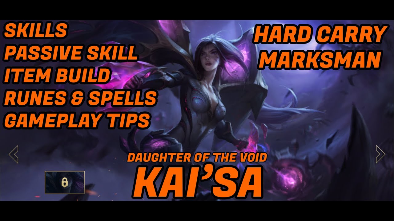 Kai'sa Tutorial | LOL : Wild Rift Indonesia | Best Item Build, Runes, Spells  | Tips & Trick