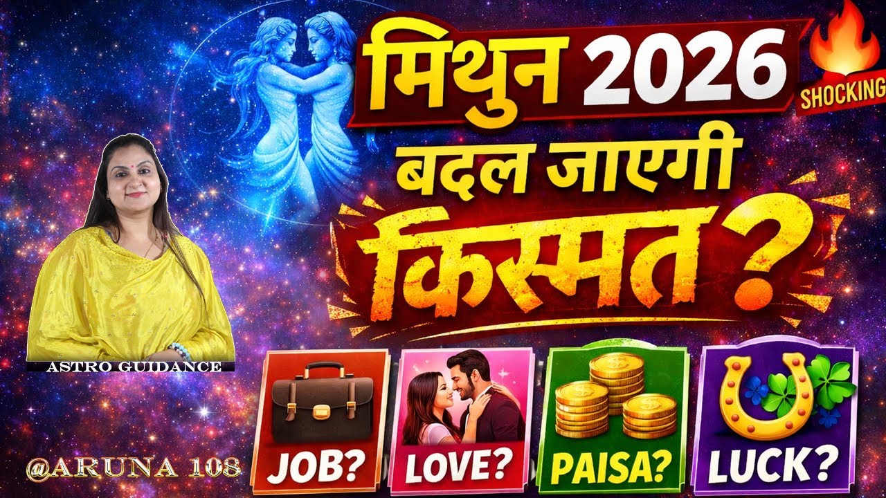 मिथुन राशि 2026 का बड़ा राज़ 😱 | Job Change, Love, Paisa & Luck | Mithun Rashi 2026 