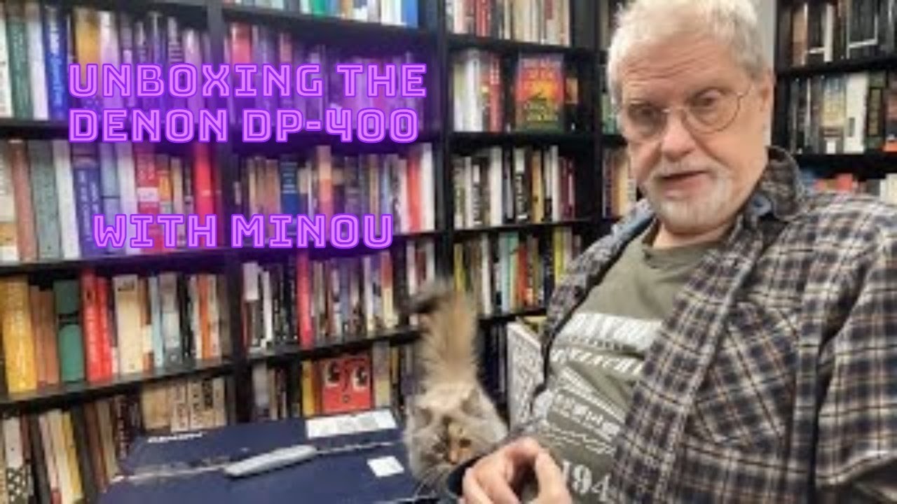 Unboxing a Cool Denon Turntable With a Cat Supervising!