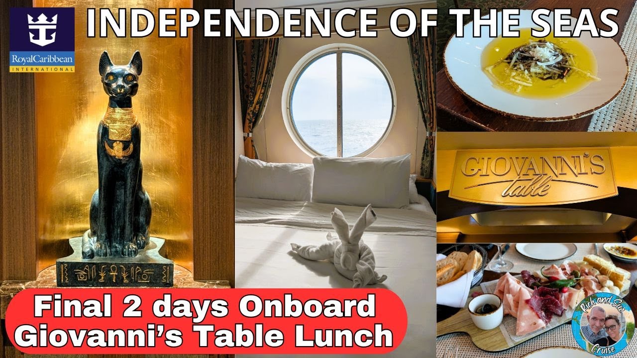 Обед в ресторане Giovanni's Table Lunch. Наши два последних веселых дня на борту Royal Caribbean ...