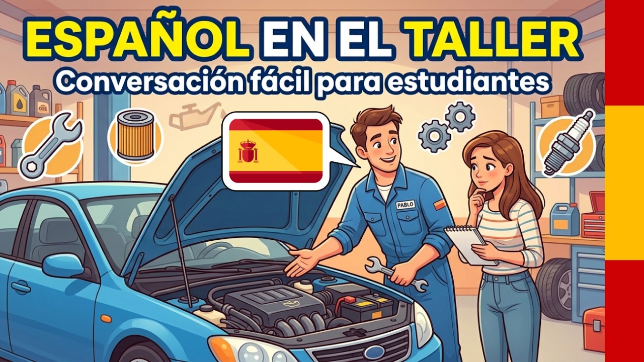 Aprende Español con Podcast: En el Taller Mecánico: Describiendo Problemas del Carro en Español 🚗