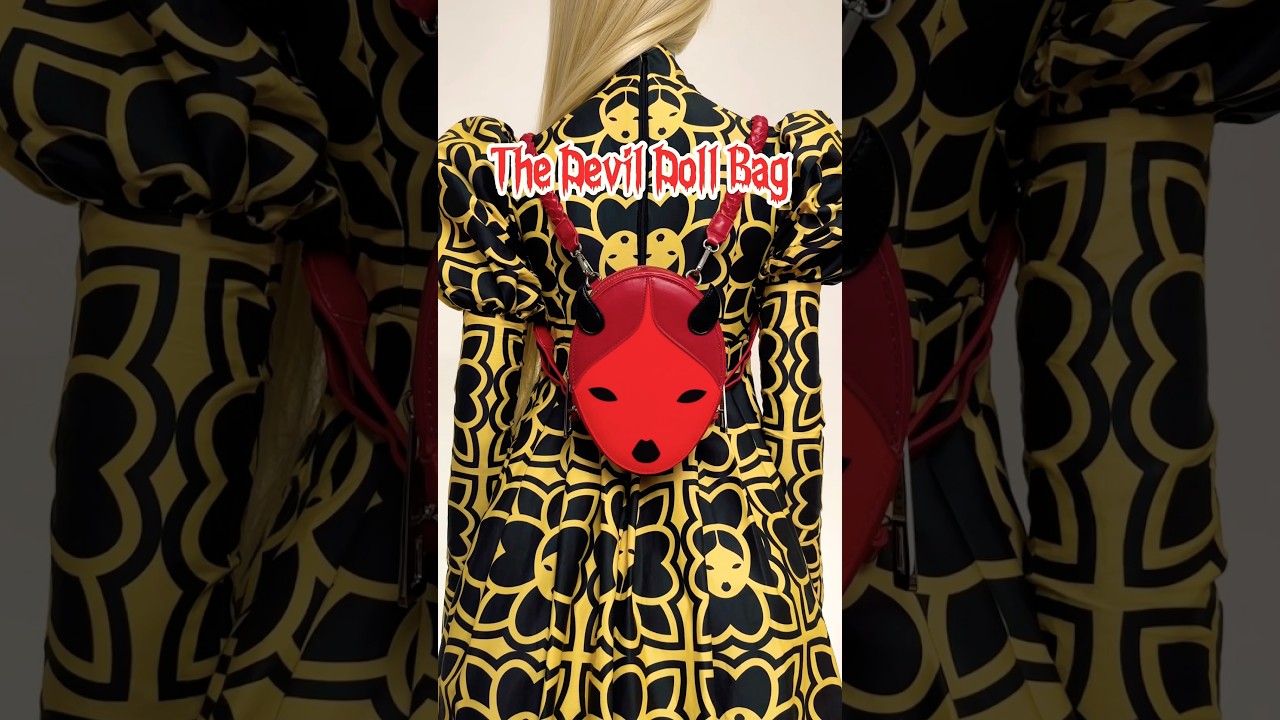 Get it while it&rsquo;s HOT 🔥 The Devil Doll Bag 👹 Happy Halloween! #pidgindoll #reddevil #dollbag
