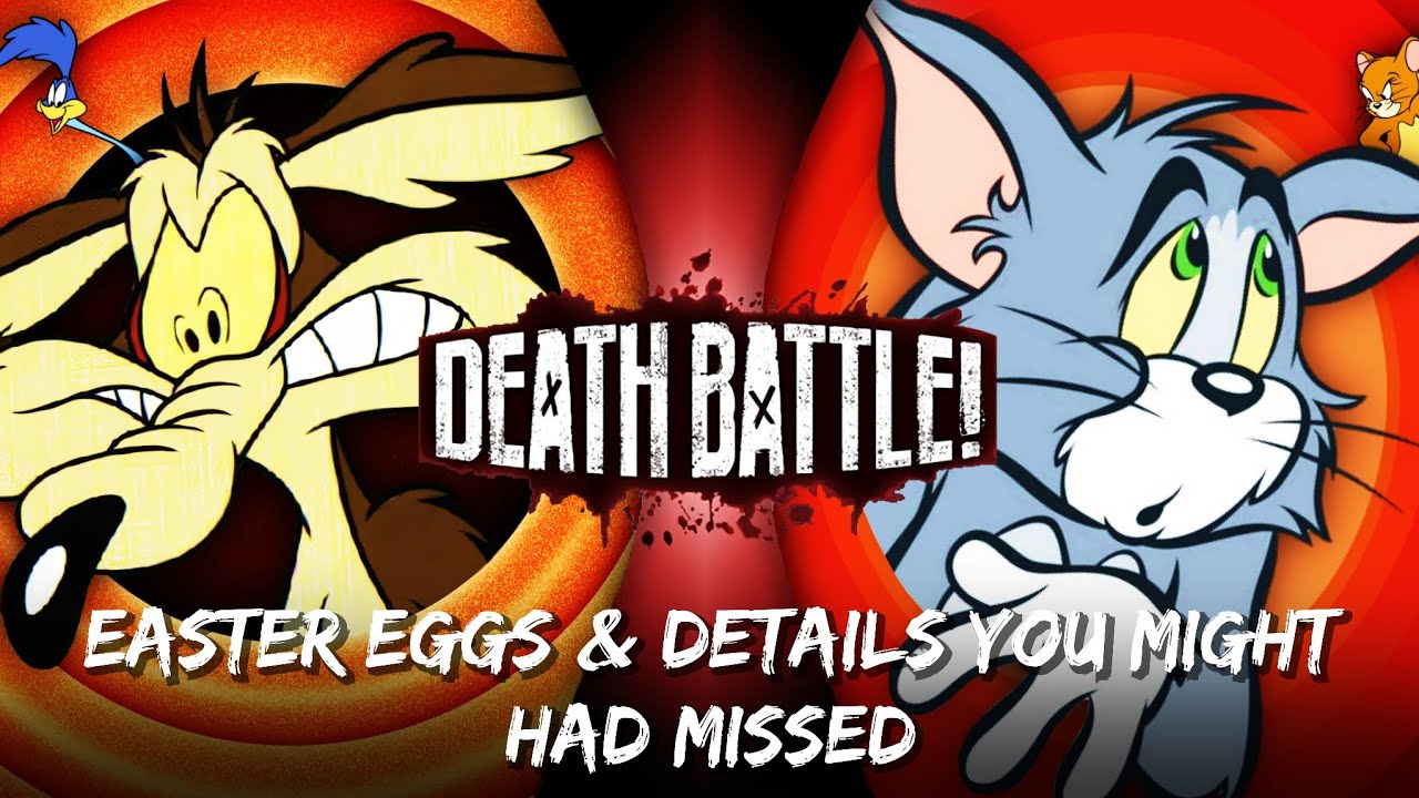 Wile E. Coyote vs Tom Cat Death Battle Easter Eggs !!!
