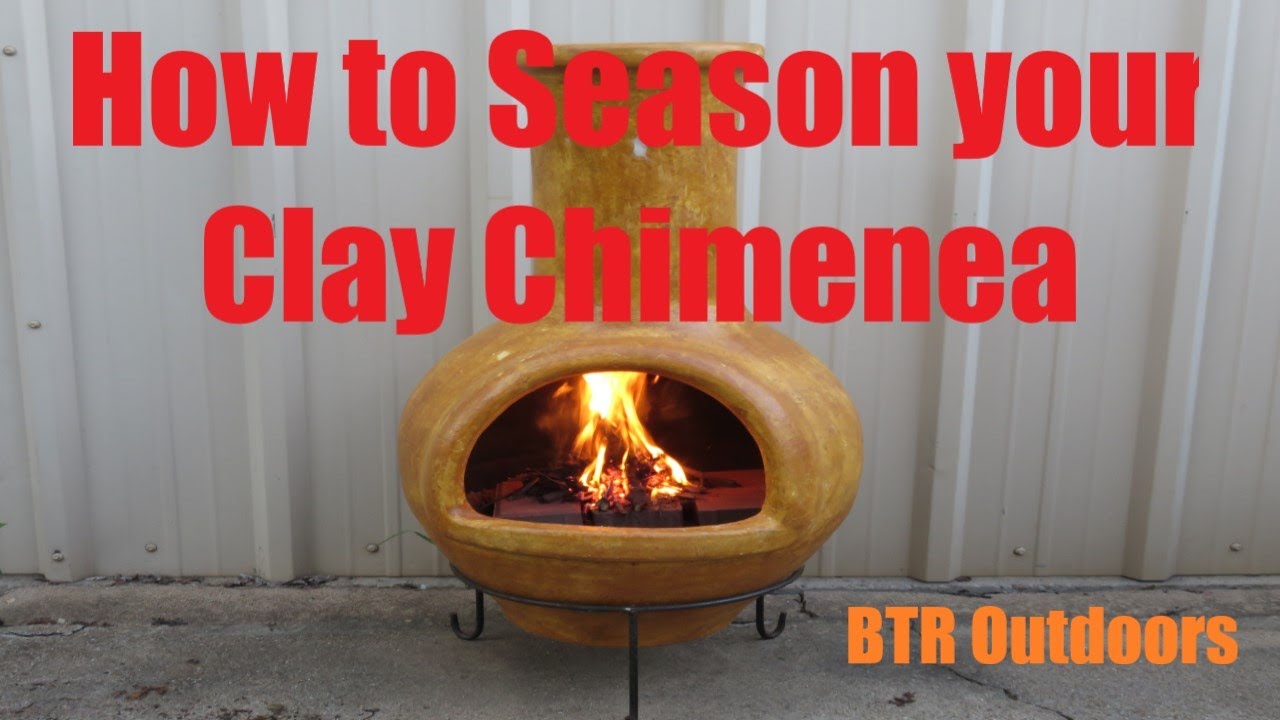 How to Season your Clay Chimenea