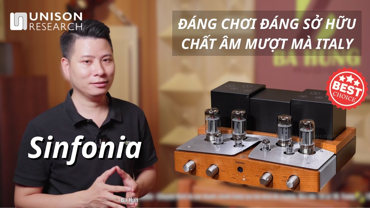 Chưa Rành Chơi Bán Dẫn Đừng Đụng Tới Amply Đèn | Unison Research Sinfonia | Âm thanh ấm áp, đầy đặn
