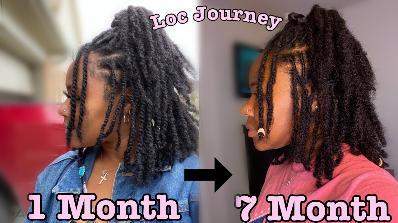 7 Month Loc Visual//Two strand twists Loc Journey**PICS & VIDEOS**