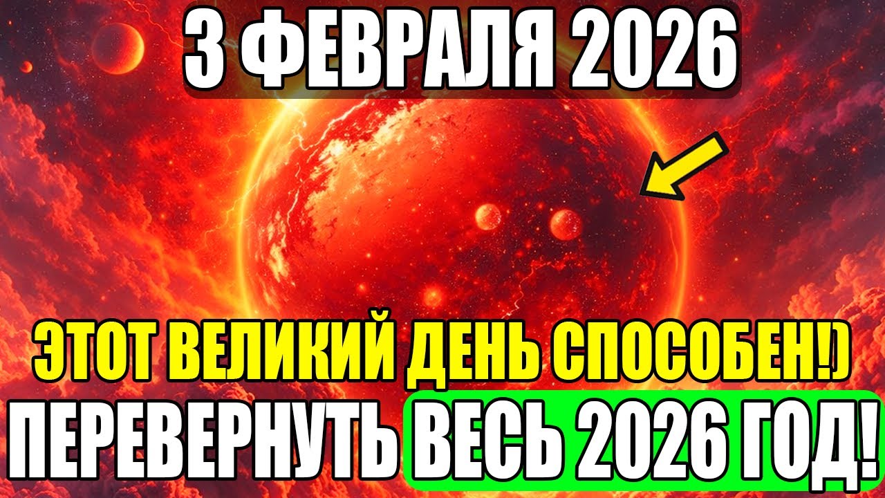 ВНИМАНИЕ! 3 ФЕВРАЛЯ – ДЕНЬ, КОТОРЫЙ Перевернет ВЕСЬ ВАШ 2026 ГОД! Вот ЧТО ВАЖНО!