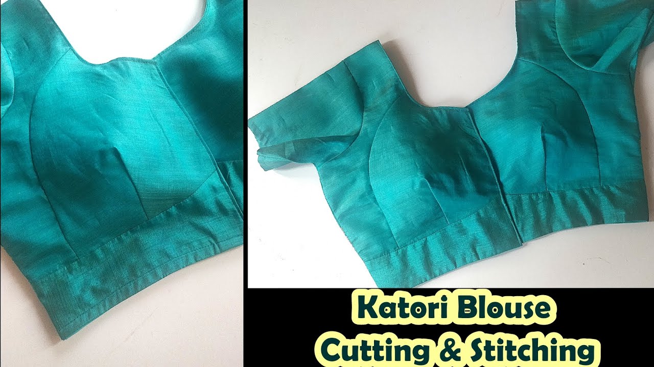 हर Size का Katori Blouse बनाना सीखें | Katori Blouse Cutting And Stitching | English Subtitles