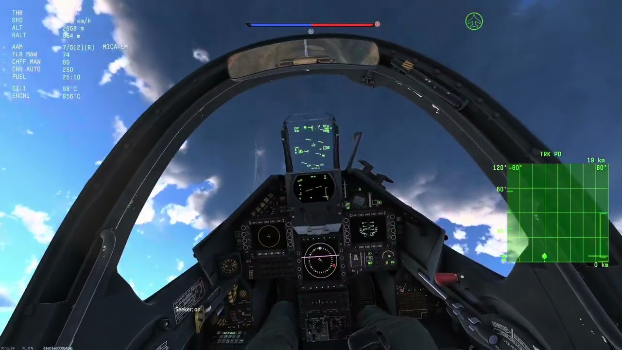 Frightened J-10 Pilot Runs Away From Mirage 2000