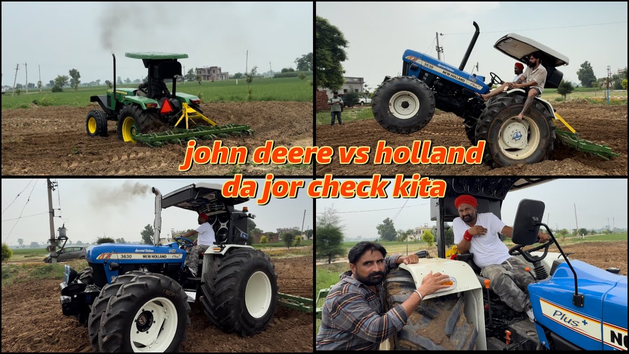 John deere VS holland da jor check kita ajj | frk pta lg gya ajj modifi tracter da | dhillonpreet 