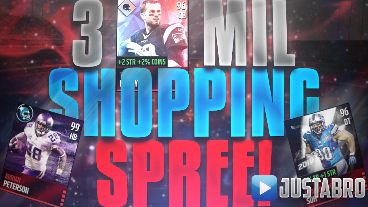 3 MILLION Coin Shopping Spree! Madden Mobile Squad Builder!
