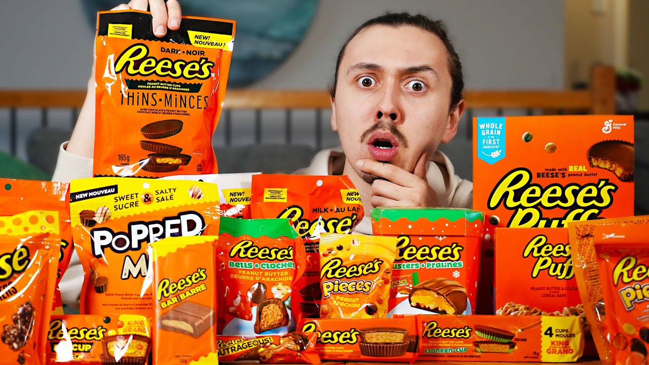 Je teste toutes les variétés de chocolat Reese's