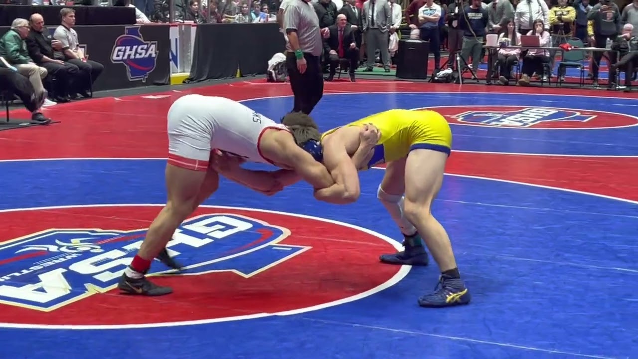 Latrell Schafer Veterans vs Joseph Lago Etowah 2023 6A GHSA State Finals 175lbs