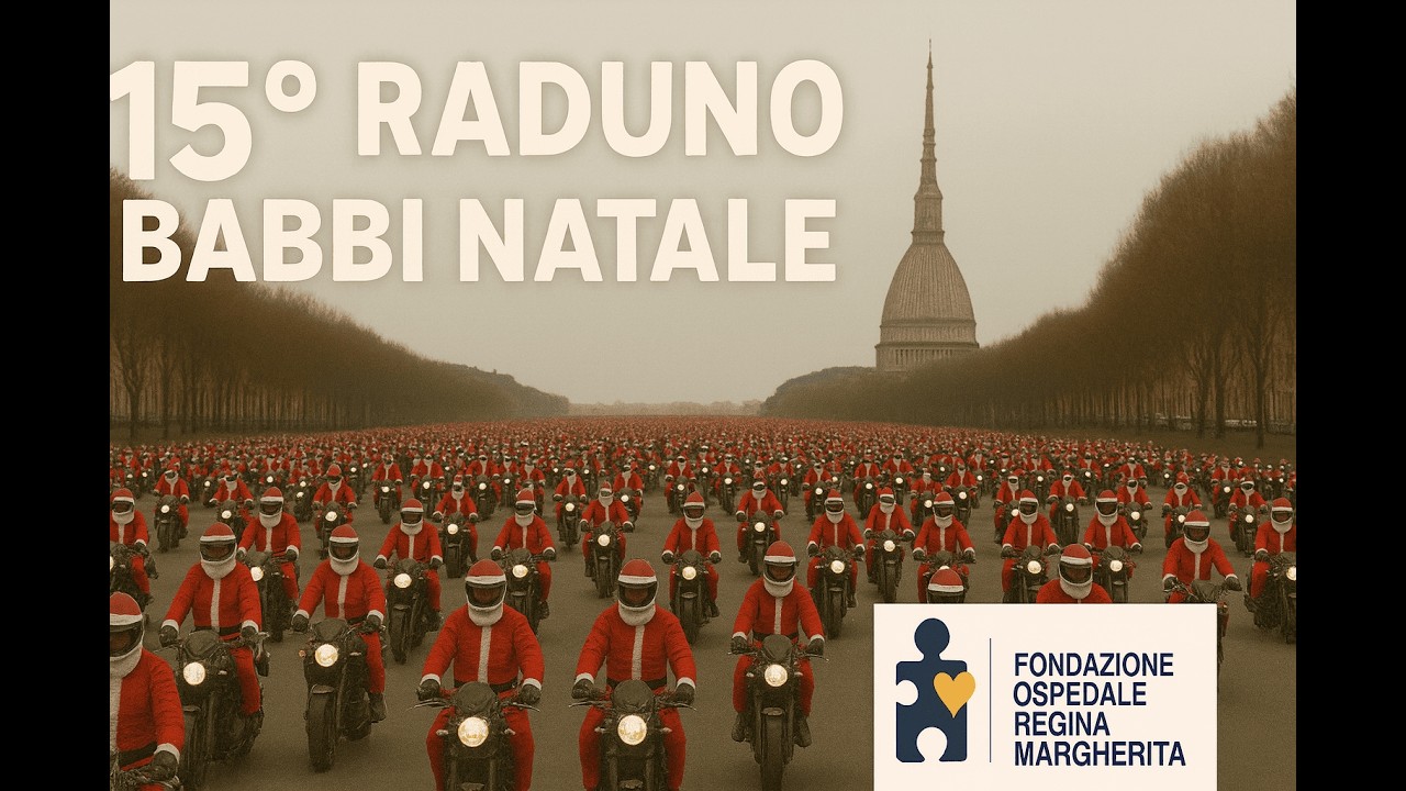 15º Raduno dei Babbi Natale a Torino: un mare rosso per i bambini del Regina Margherita 🎄❤️