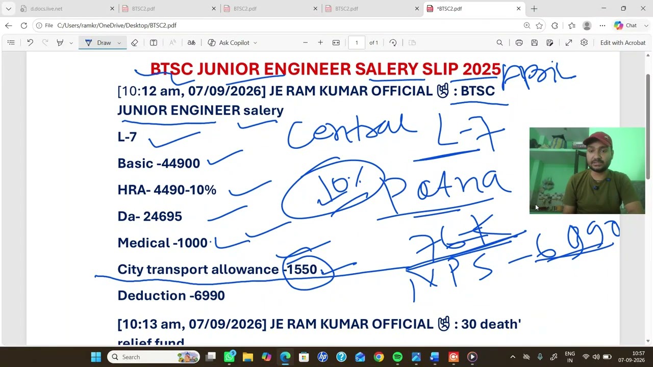 BTSC JE JUNIOR ENGINEER SALERY कितना मिलता हैं,क्या क्या facilities मिलेगी #motivation #btsc_je 