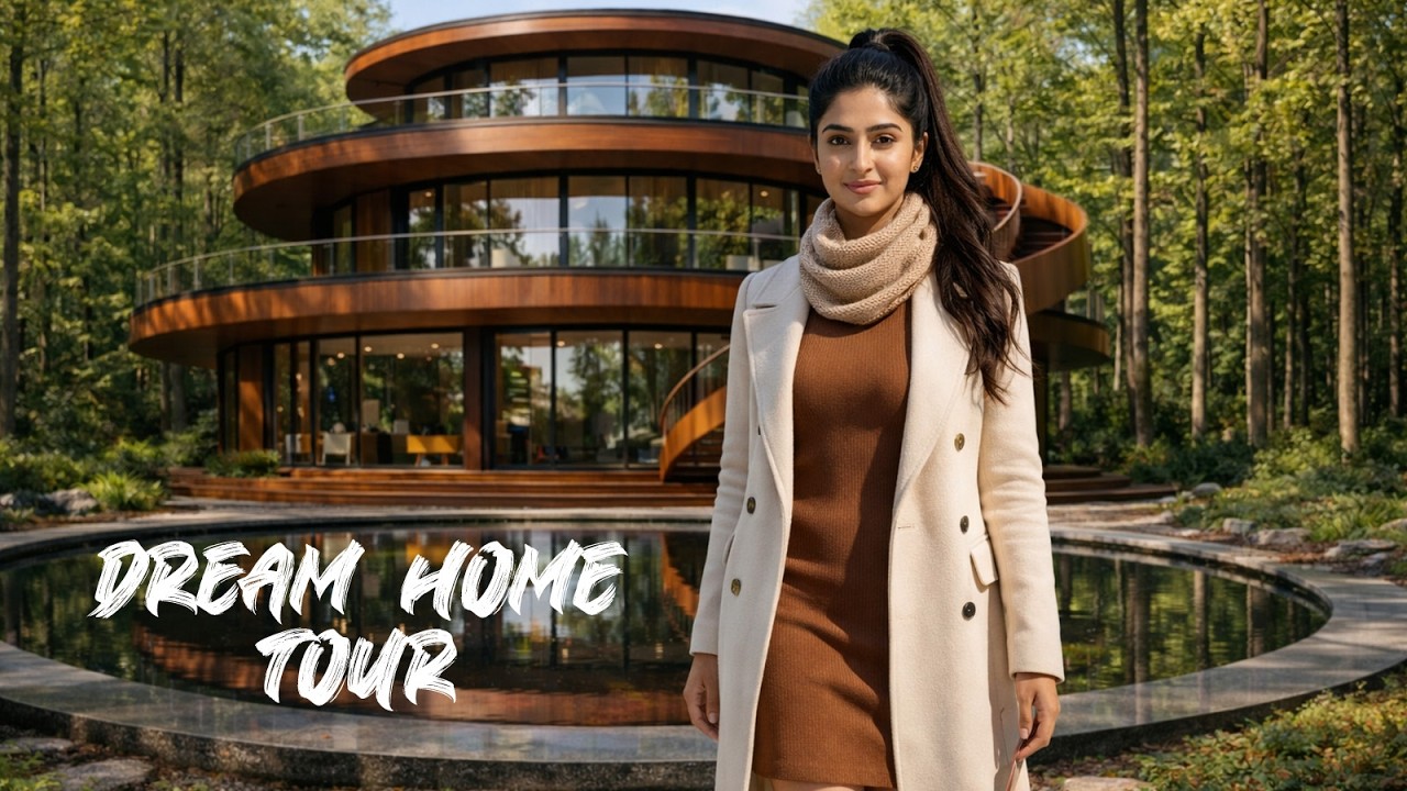 DREAM HOME TOUR | Wooden Forest Villa | Luxury Billionaire House | Relaxing | Slow Living | AI Video