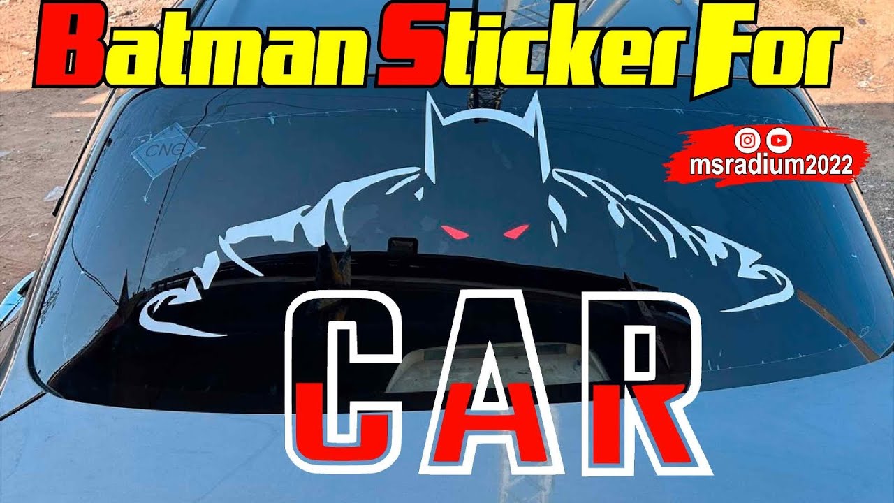 Batman stickers car back window | Batman sticker  designs | Batman sticker radium ￼