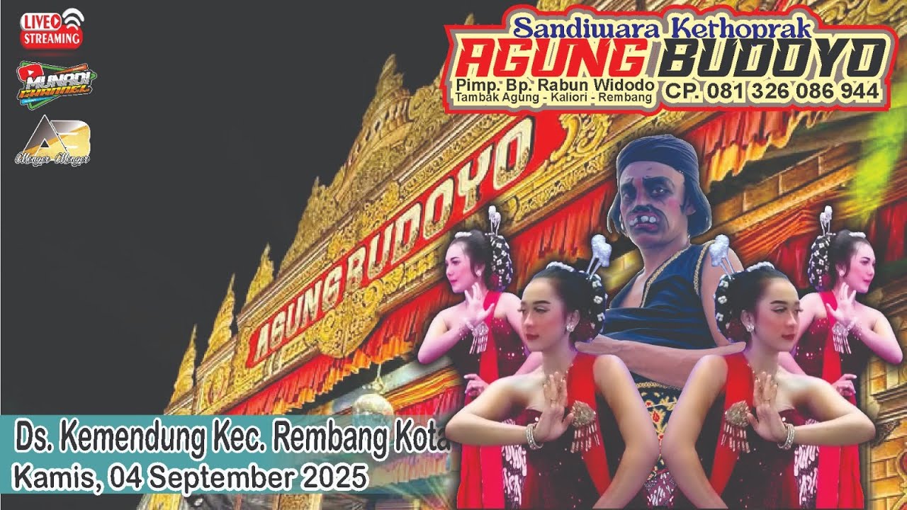 LIVE   KETOPRAK AGUNG BUDOYO DS KUMENDUNG DK BALONG KULON REMBANG KOTA CERITA: LEGOWO SIKSO