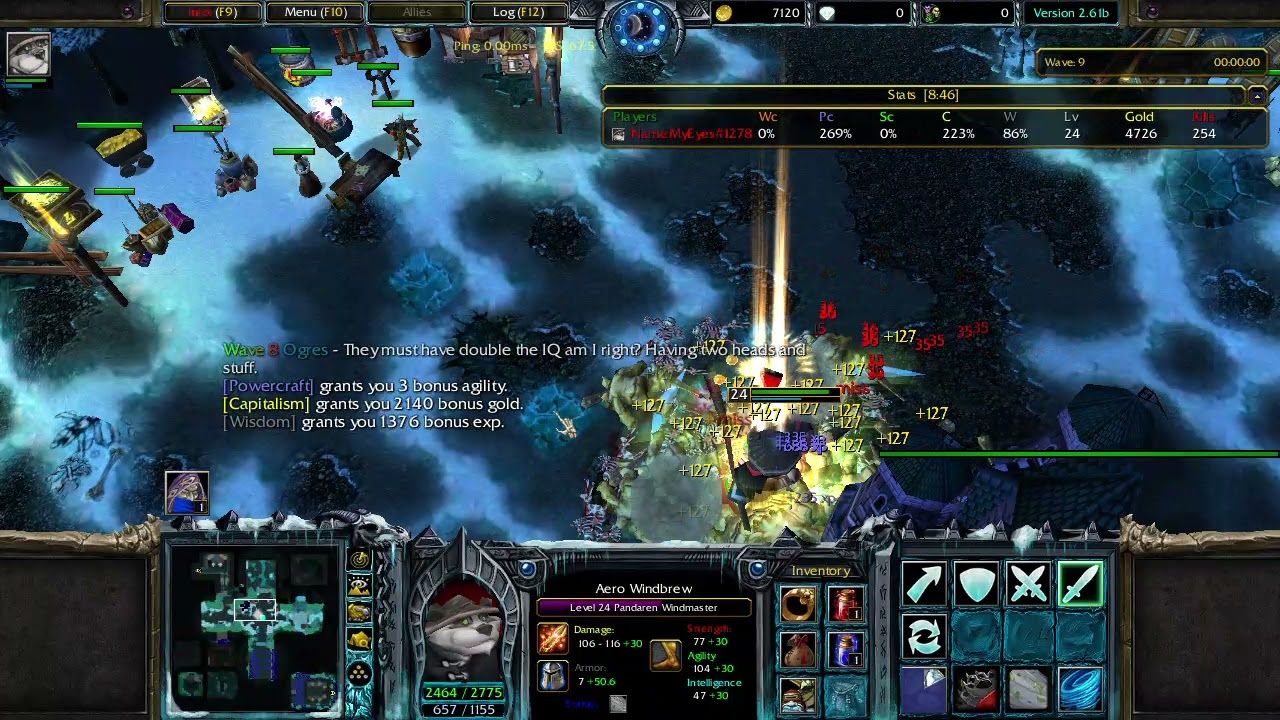 Warcraft III Skamigo Hero Defense - solo with Panda