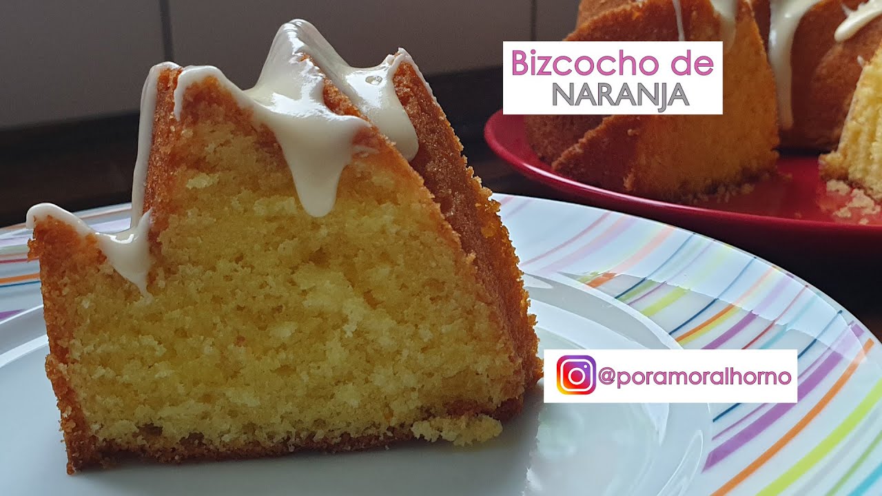 Bizcocho de naranja - esponjoso y aromático