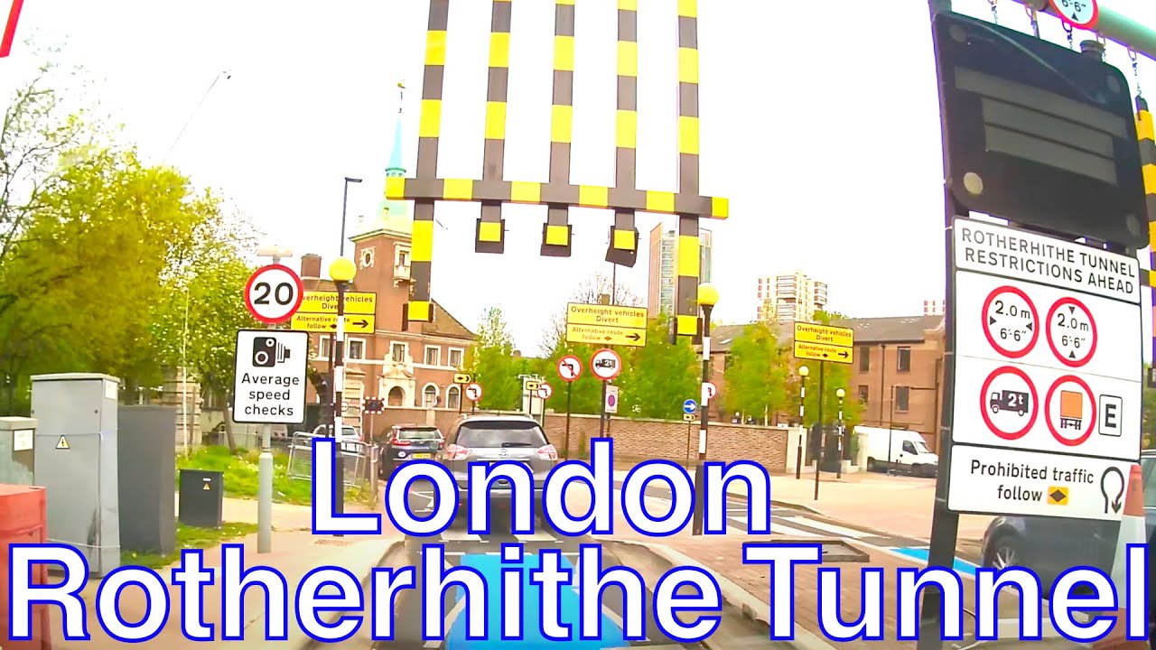 London Driving| Rotherhithe tunnel [4K]