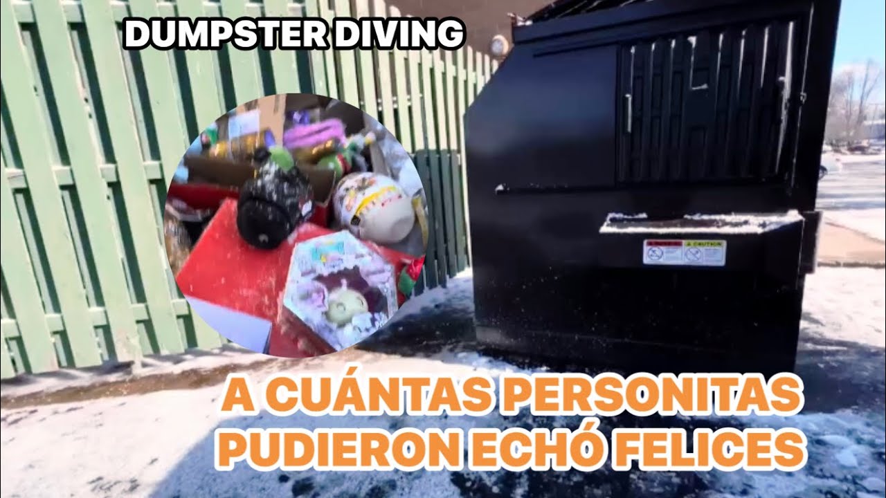 DUMPSTER DIVING♻️A CUÁNTAS PERSONITA PUDIERON VER ECHÓ FELICES😩😳😱#dumpsterdiving #loquetiranenusa 