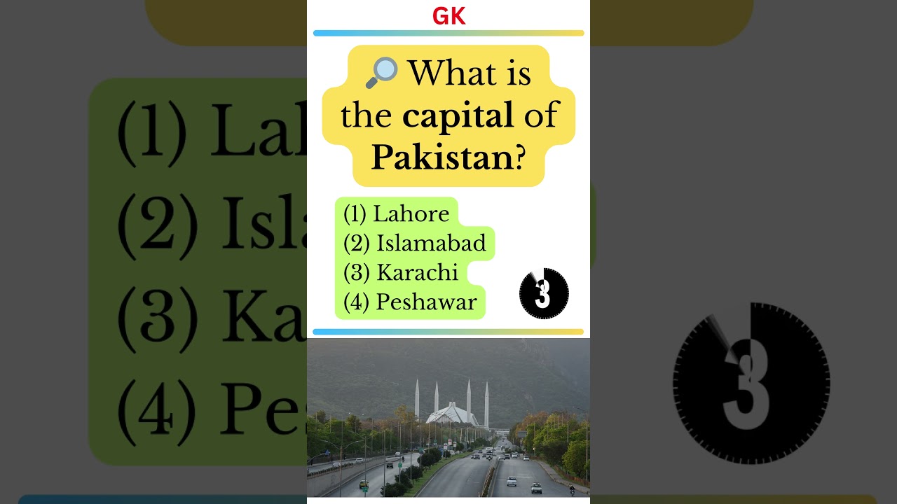 What is the capital of Pakistan?
