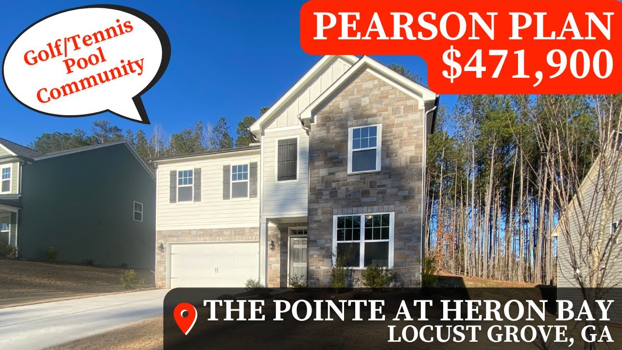 Living In Locust Grove | The Pointe @ Heron Bay | Home Tour | Pearson Plan | Atlanta New Homes