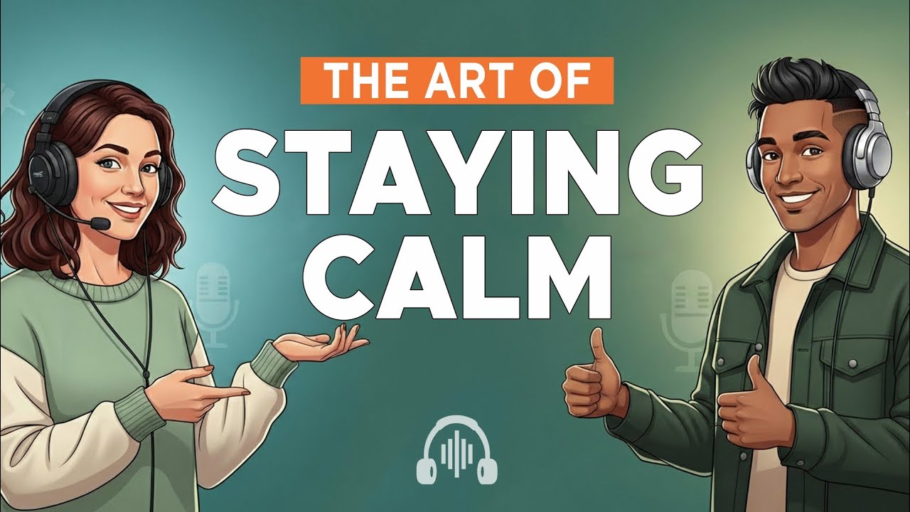 1Easy English Podcast for Daily Life Conversation | The Art of Staying Calm | Learn English Faster