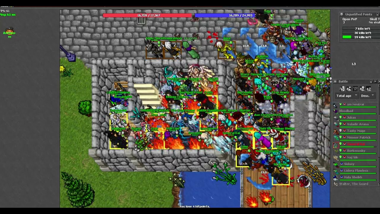 24.07.2025 Thais Battle Easy #tibia   #tibiawar   #gunzo