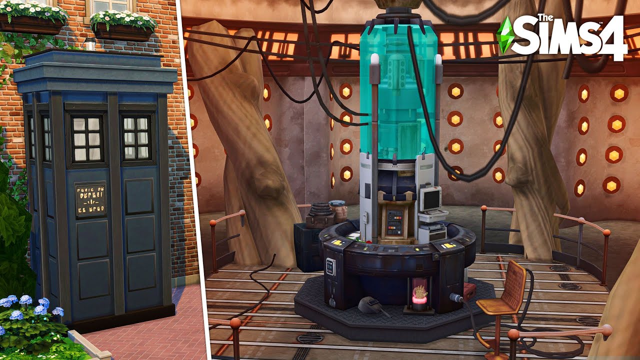I built the TARDIS in The Sims 4 🛸 // The Sims 4 Speed Build