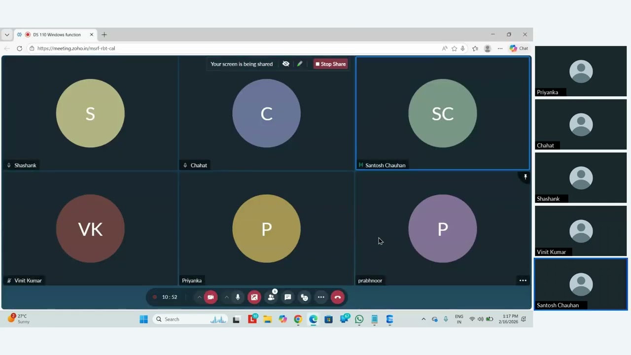 Data Science Course Batch110 SQL Training : Session 7