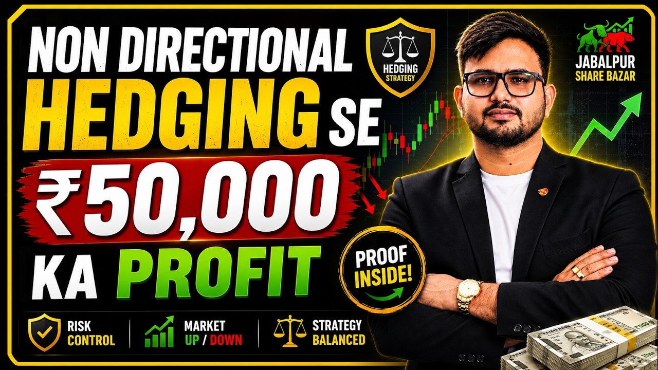 How to Make a ₹50,000 Profit with Non-Directional Hedging? | Complete Option Hedging Strategy 2026
