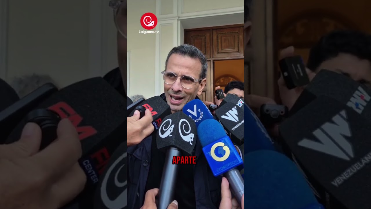 Declaraciones del diputado Henrique Capriles ante la Asamblea Nacional