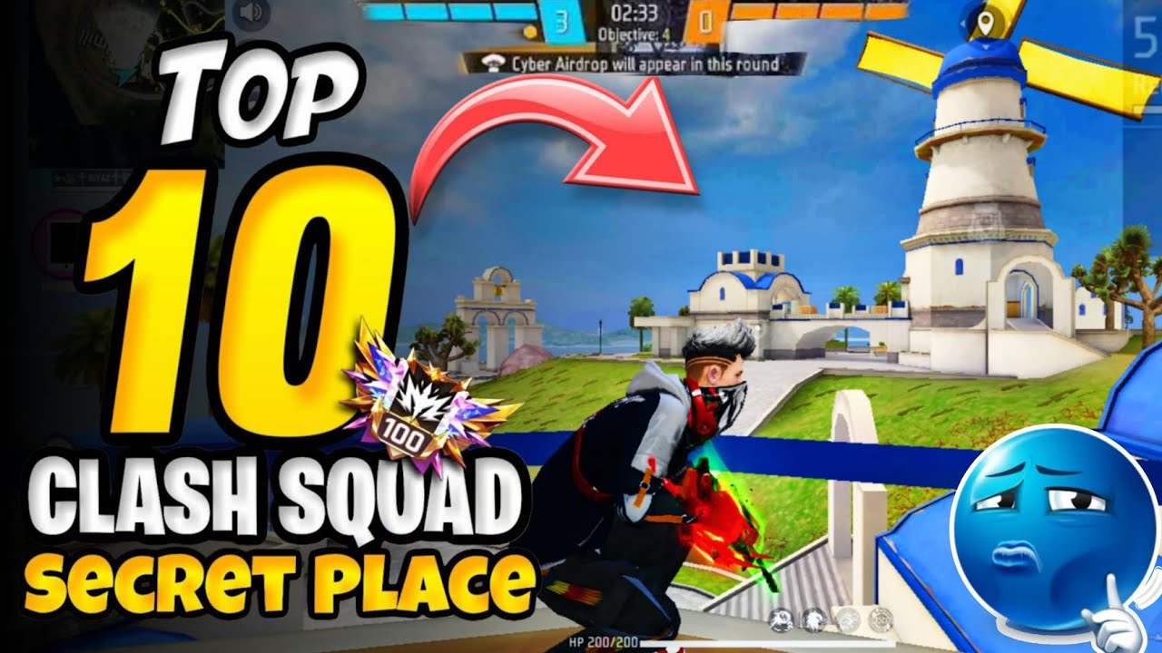 Top 10 best hidden places in SOLARA MAP for cs rank | Solara map hidden places #freefire  #trending