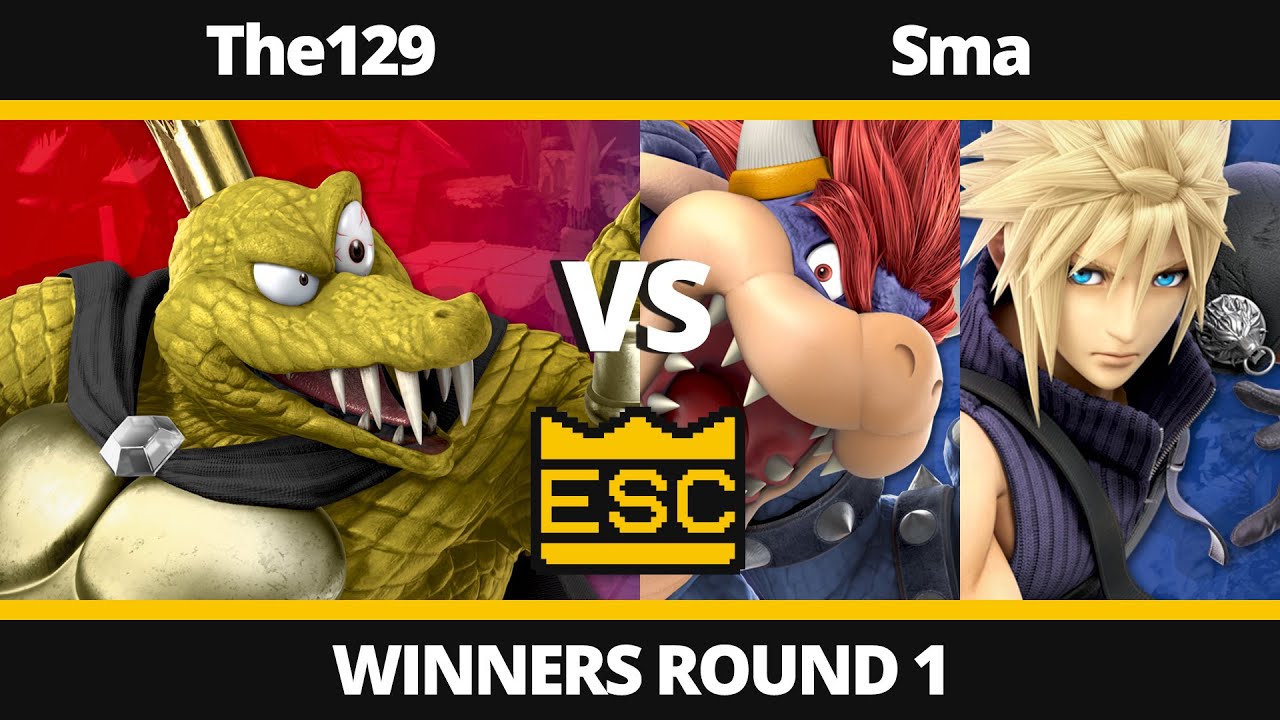 ESC 50 - Winners Round 1 - The129 (King K. Rool) Vs. Sma (Bowser, Cloud) - SSBU UK Local Tournament