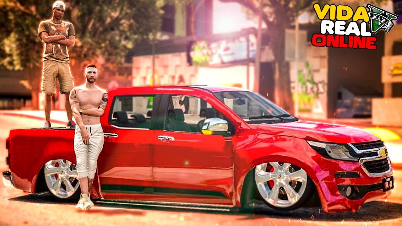 GTA V - VIDA REAL | COLOQUEI SUSPENSÃO A AR NA MINHA S10. 