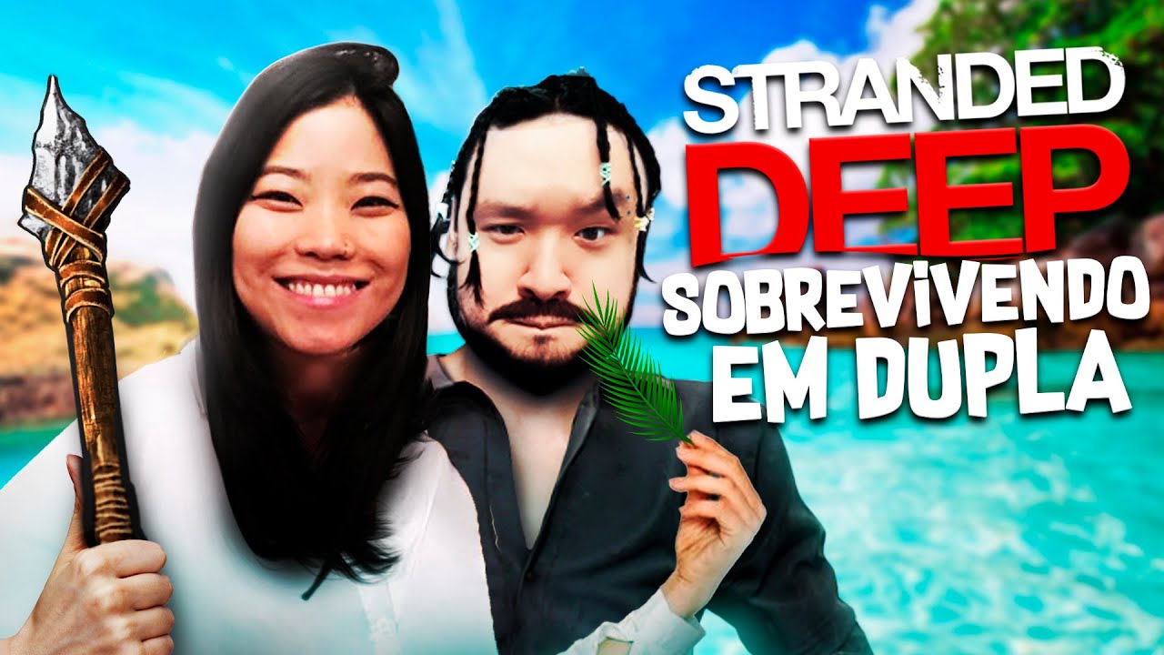 ENSINEI ELA A PEGAR NA LANÇA | Stranded Deep CO-OP #1