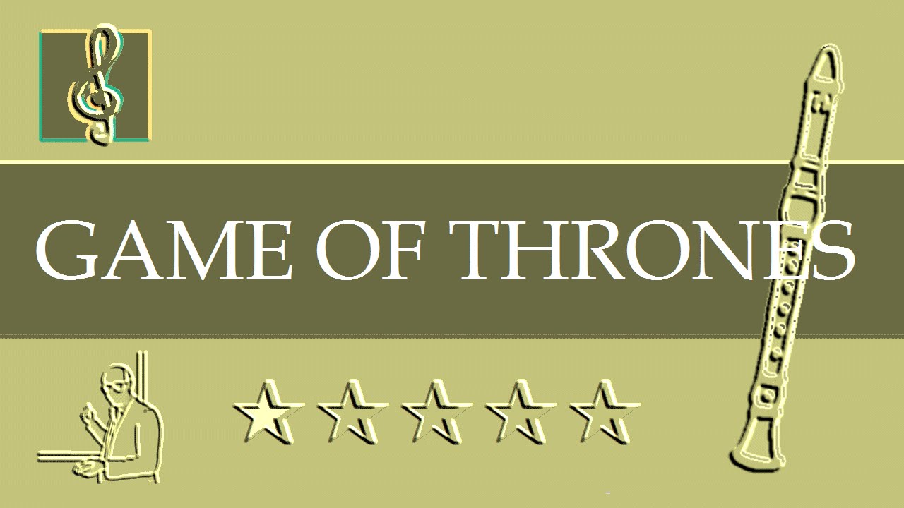 Recorder Notes Tutorial - Game of Thrones - Theme (Sheet music)